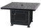 Gensun Gas Fire Pit Copy of Gensun - Regal 42" Square Gas Fire Pit Table Top with Chat Height Fire Pit Base | 1168GBL2 | 1088GT42