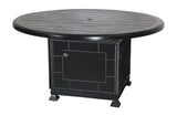 Gensun Gas Fire Pit Gensun - 53" Round Gas Fire Pit With Modano Casual Height Fire Pit Base | 1029GT53