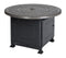 Gensun Gas Fire Pit Gensun - Grand Terrace Cast Aluminum 42 Round Gas Fire Pit Top with Dining Height Fire Pit Base | 1034GTR1