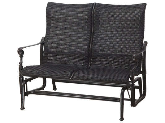 Gensun Loveseat Gensun - Grand Terrace Woven Cast Aluminum High Back Loveseat Glider - 70340004