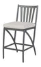 Gensun Outdoor Chairs Gensun - Amari Cushion Aluminum Carbon Stationary Counter Stool - 10250016