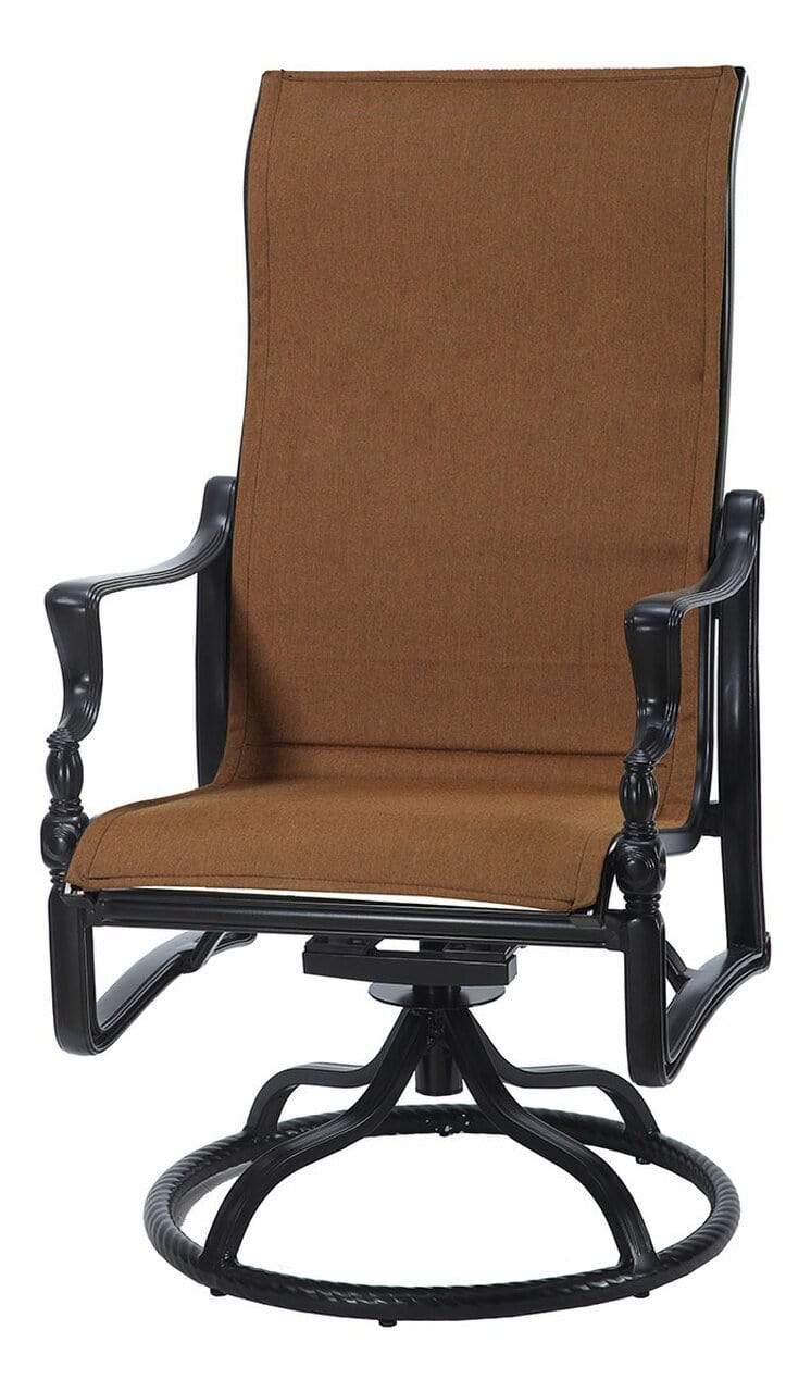 Gensun Outdoor Chairs Gensun - Bel Air Outdoor Padded Sling High Back Swivel Rocker - 61990011