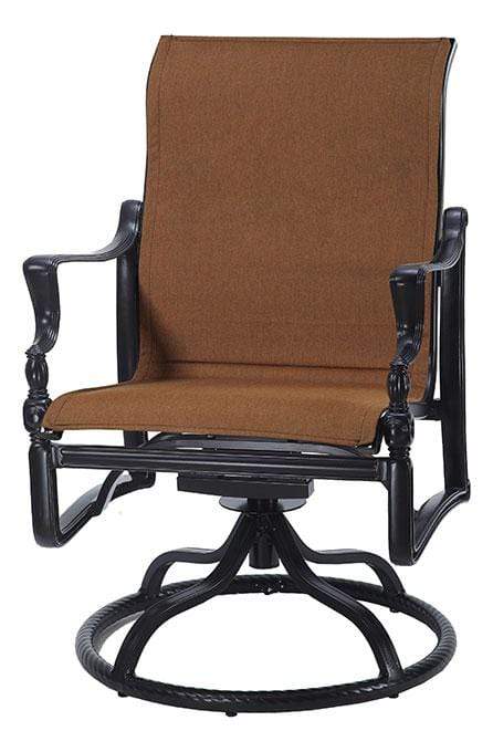 Gensun Outdoor Chairs Gensun - Bel Air Padded Sling Standard Back Swivel Rocker - 6199SB11