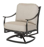 Gensun Outdoor Chairs Gensun -Edge Aluminum Cushion Swivel Rocker Lounge Chair - 10270024