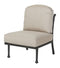 Gensun Outdoor Chairs Gensun - Florence Cast Aluminum Cushion Armless Lounge Chair - 10230028