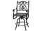 Gensun Outdoor Chairs Gensun - Florence Cast Aluminum Cushion Swivel Balcony Stool - 10230006