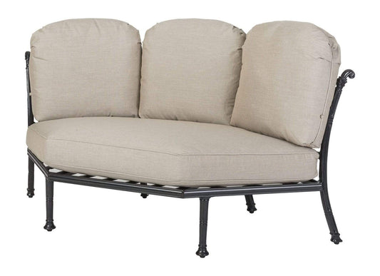 Gensun Outdoor Chairs Gensun - Florence Cast Aluminum Cushion Three-Back Corner Chair - 10230030