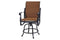 Gensun Outdoor Chairs Gensun - Florence Padded Sling Cast Aluminum Swivel Counter Stool - 61230006