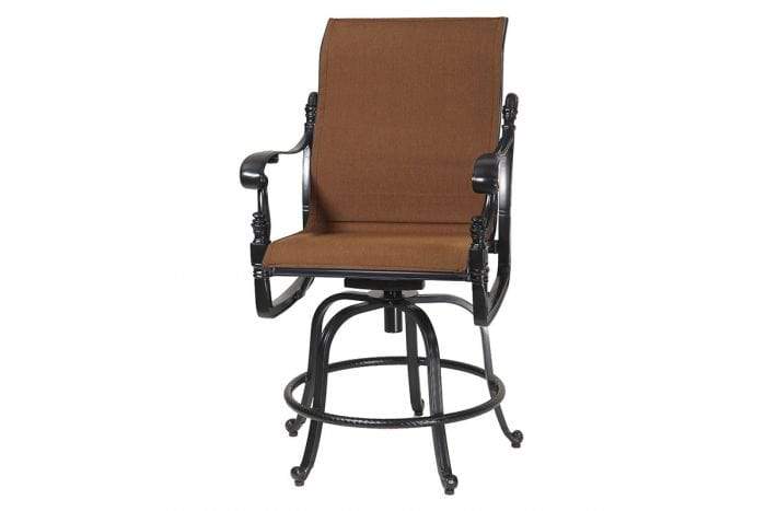 Gensun Outdoor Chairs Gensun - FLORENCE PADDED SLING - Swivel Rocking Balcony Stool - 60230036