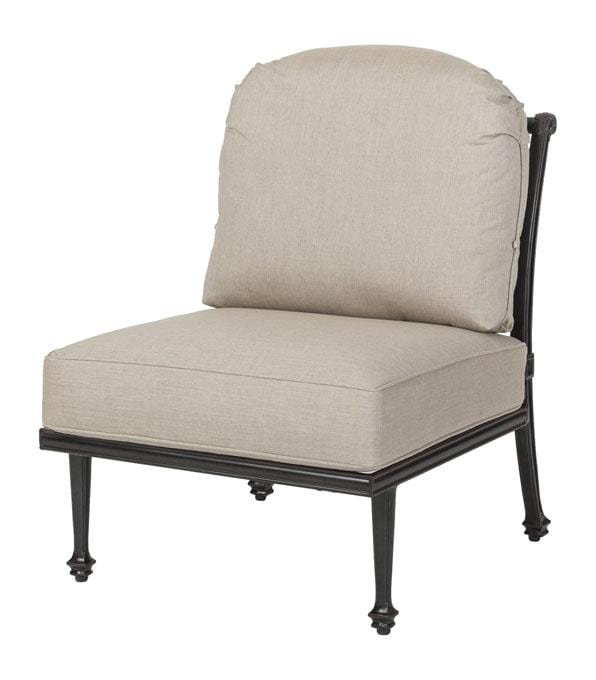Gensun Outdoor Chairs Gensun - Grand Terrace Cast Aluminum Cushion Armless Lounge Chair - 10340028