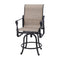 Gensun Outdoor Chairs Gensun - Grand Terrace Sling Cast Aluminum Swivel Balcony Stool - 50340006
