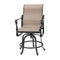 Gensun Outdoor Chairs Gensun - Grand Terrace Sling Cast Aluminum Swivel Rocking Balcony Stool - 50340036