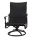 Gensun Outdoor Chairs Gensun - Grand Terrace Woven Cast Aluminum High Back Swivel Rocking Lounge Chair - 70340024