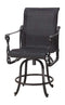 Gensun Outdoor Chairs Gensun - Grand Terrace Woven Cast Aluminum Swivel Balcony Stool - 70340006