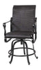 Gensun Outdoor Chairs Gensun - Grand Terrace Woven Cast Aluminum Swivel Rocking Balcony Stool - 70340036