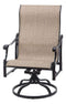 Gensun Outdoor Chairs Gensun - Michigan Sling Cast Aluminum High Back Swivel Rocking Lounge Chair - 50140024