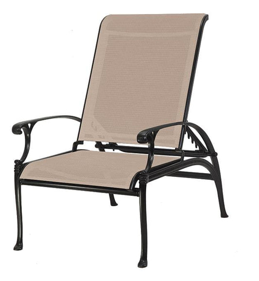 Gensun Outdoor Chairs Gensun - Michigan Sling Cast Aluminum Reclining Chair - 50140015