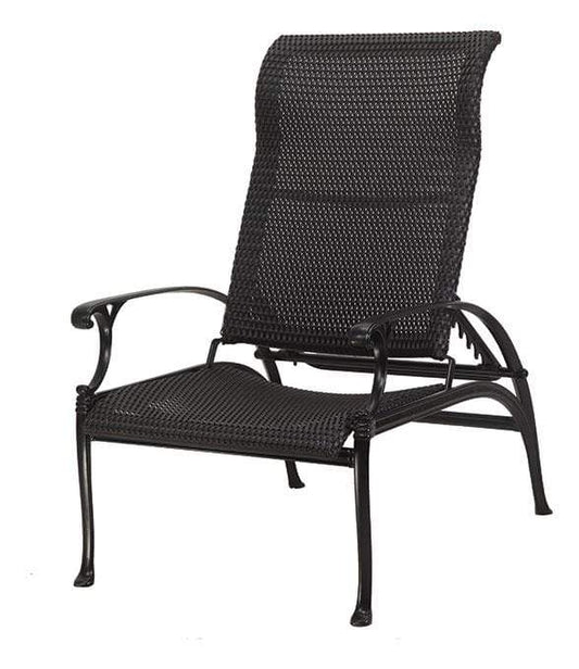 Gensun Outdoor Chairs Gensun - Michigan Woven Cast Aluminum Reclining Chair - 70140015