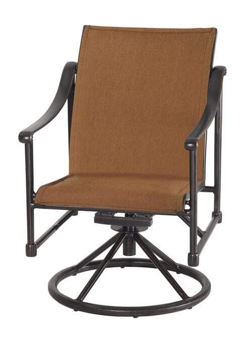 Gensun Outdoor Chairs Gensun - Morro Bay Padded Sling Cast Aluminum Dining Chair - 60320011