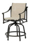 Gensun Outdoor Chairs Gensun - Morro Bay Sling Cast Aluminum Swivel Rocker Counter Stool - 50320036