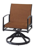 Gensun Outdoor Chairs Gensun - Phoenix Padded Sling Aluminum Swivel Rocker - 62160011