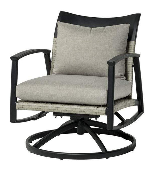 Gensun Outdoor Chairs Gensun - Treviso Wicker Swivel Rocker Lounge Chair - 70540024