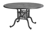 Gensun Outdoor Dining Set Gensun -Grand Terrace Cast Aluminum | 5- Piece 48 x 54 Wide Round Counter Gathering Dining Set with 2 Swivel Rockers and 2 Stationary Chairs| [1034NA48] [1034NA54]