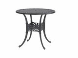 Gensun Outdoor Dining Set [Premium] 32" / Black Gensun Michigan 48" Round Dining Table | Cushion Swivel Rocker Chair | Cushion Dining Chair | 5 Piece Outdoor Dining Set [Premium] - 10140A48