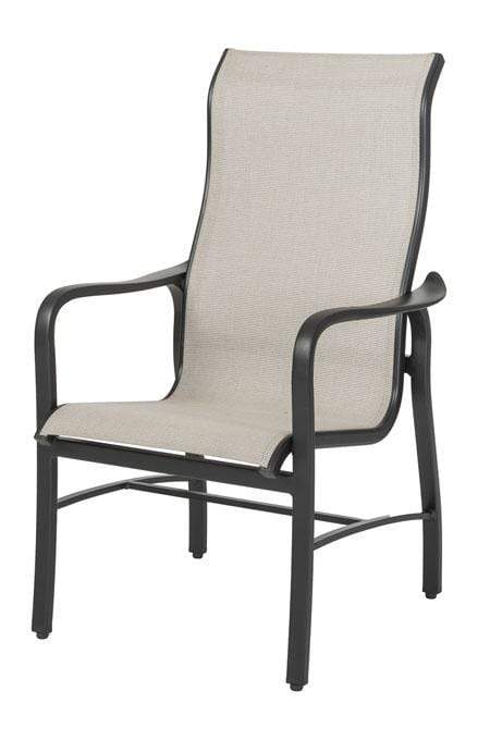 Gensun Outdoor Dining Set [Premium] 44" x 86" / Dove Gensun Channel 44"X86" Rectangular Dining Table | Dining Chair | Swivel Rocker Chair | - 101900C9