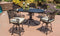 Gensun Outdoor Dining Set [Premium] Gensun Regal 42"X63" Oval Table | Swivel Balcony Stool | 6 Piece Outdoor Dining Set [Premium] - 10880TB1