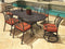 Gensun Outdoor Dining Table Gensun - Florence Cast Aluminum 86''W x 42''D Oval | 7 Piece Dining Set | [112300B3] [10230001]10230011]