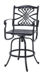 Gensun Outdoor Furniture Accessories Gensun - Grand Terrace Accessories Cast Aluminum 65 x 41 Rectangular Bar Table- 1034000W
