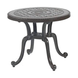 Gensun Outdoor Table Copy of Gensun - Grand Terrace Cast Aluminum 26'' Wide Round End Table | 1034RE26
