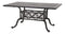 Gensun Outdoor Table Gensun - Grand Terrace Cast Aluminum 63'' 72"W x 42''D Rectangular Counter / Gathering Table with Umbrella Hole- 10340NC1, 10340NC2
