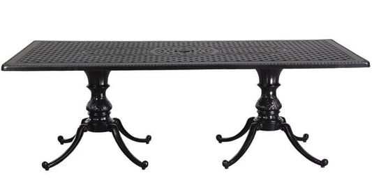 Gensun Outdoor Table Gensun - Grand Terrace Top With Regal Base Tables - 42" x 86" Rectangular Balcony Table - 10340TC3/108800KN (Qty 2)