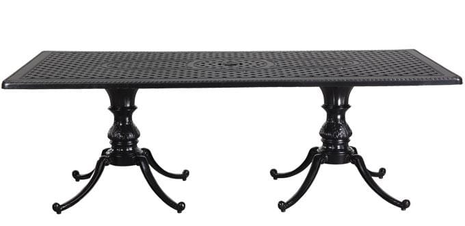 Gensun Outdoor Table Gensun - Grand Terrace Top With Regal Base Tables - 42" x 86" Rectangular Bar Table - 10340TC3/108800KL (Qty 2)