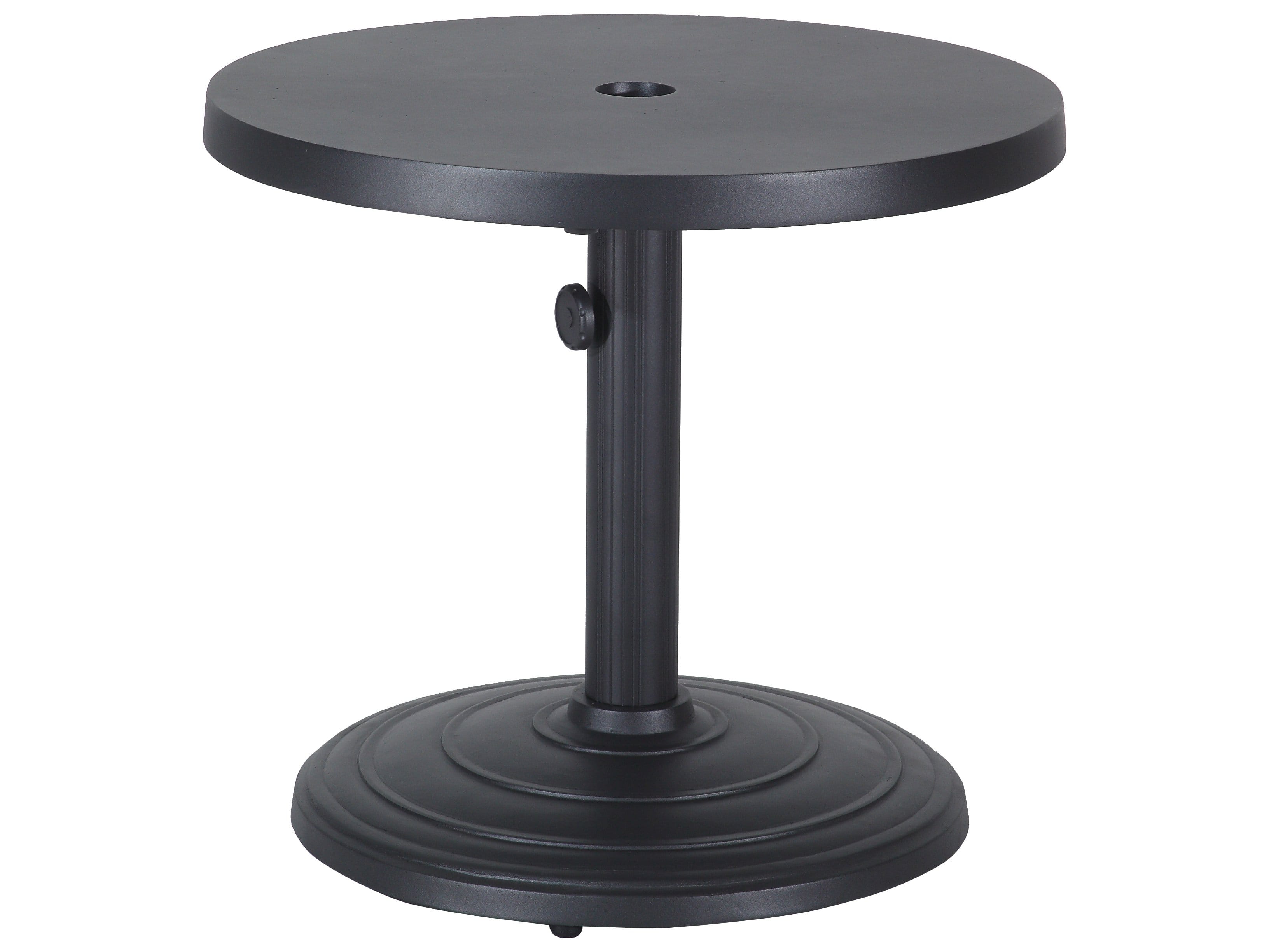 Gensun Outdoor Table Gensun - MERIDIAN TABLES - 24" Rd Umbrella End Table (80lb Base) (NW) - 1845PE24