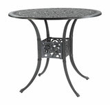 Gensun Outdoor Table Gensun - Michigan Cast Aluminum 48'' Wide Round Bar Table with Umbrella Hole - 10140L48
