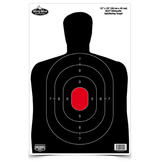 GSM Outdoors Hunting : Targets Birchwood Casey Dirty Bird 12inx18in BC-27 Silhouette Trgts