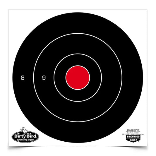 GSM Outdoors Hunting : Targets Birchwood Casey Dirty Bird 8in Round Bullseye-200 Targets