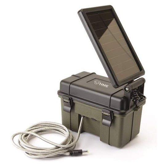 GSM Outdoors Lights : Solar/Portable Power Stealth Cam 12V Battery Box with Solar Panel