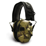 GSM Outdoors Public Safety/L.E. : Hearing Protection Walkers Razor Slim Electronic Muff Tan Mulitcam Camo