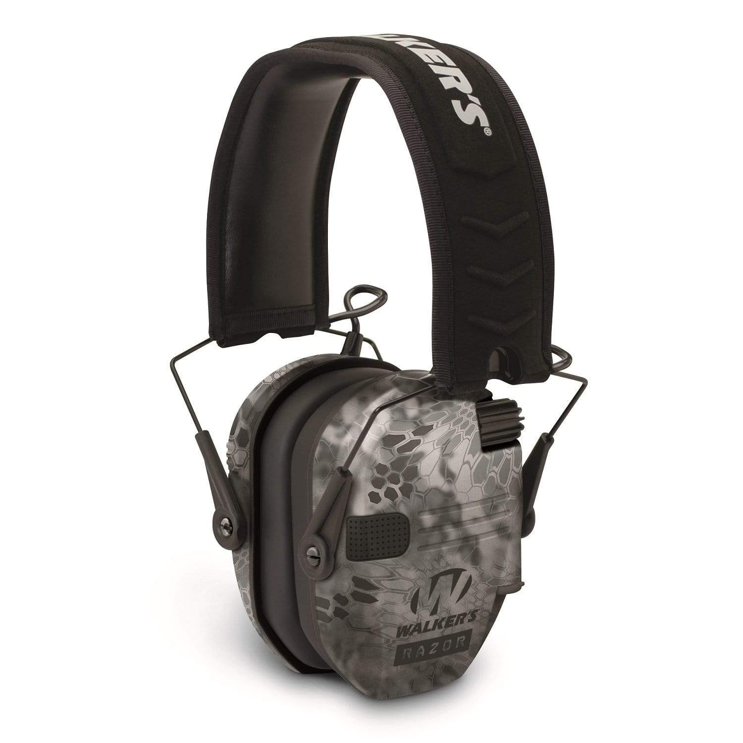 GSM Outdoors Public Safety/L.E. : Hearing Protection Walkers Razor Slim Shooter Folding Muff-23dB NRR-Camo