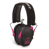 GSM Outdoors Public Safety/L.E. : Hearing Protection Walkers Razor Slim Shooter Folding Muff-23dB NRR-Pink Accnt