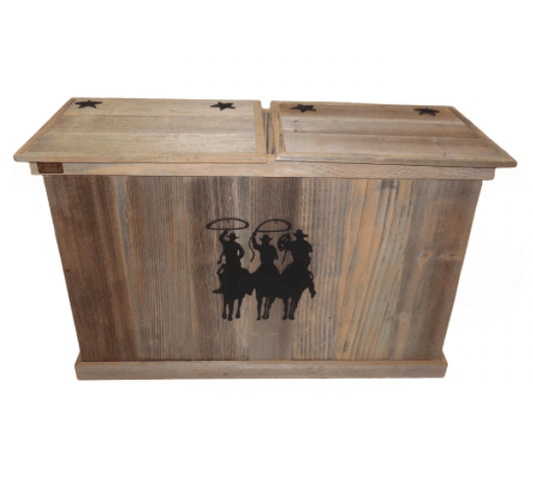 Haggards Double Trash Can with Tres Hombres Black