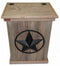 Haggards Trash Can Single Trash Can with Star/Ring Black