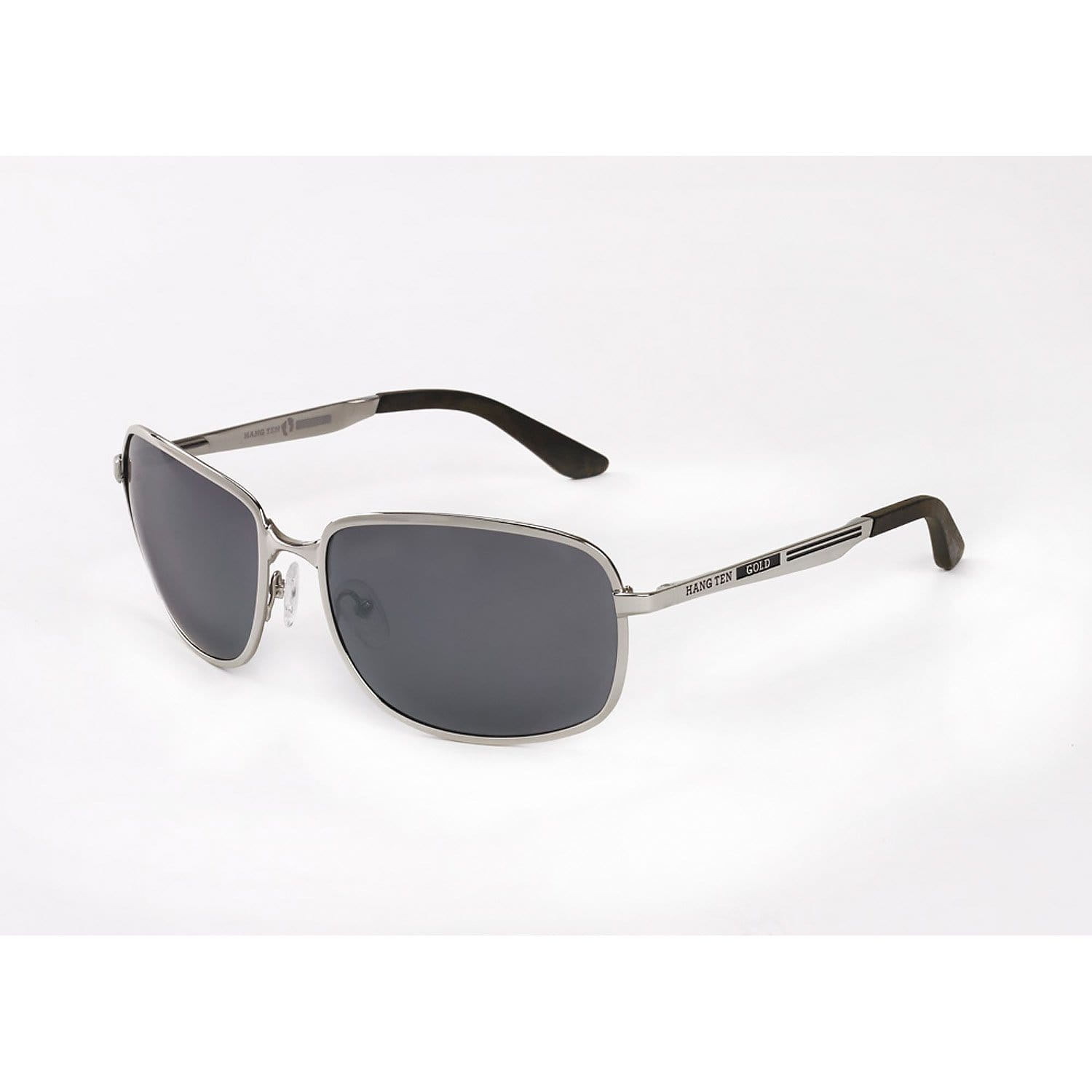 Hang Ten Gold Apparel : Eyewear - Sunglasses Hang Ten Gold Airstreamer-Shiny Silver/Smoke Lens