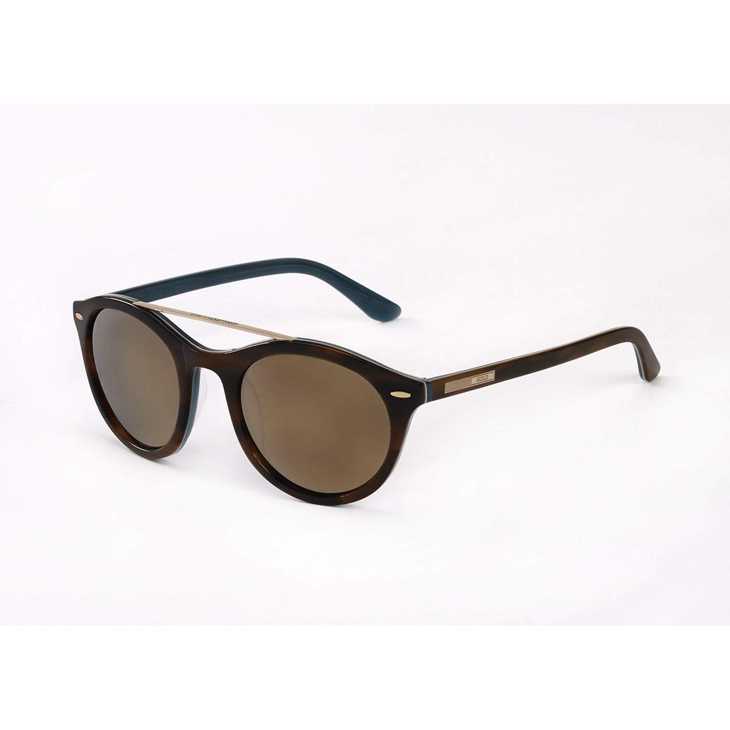 Hang Ten Gold Apparel : Eyewear - Sunglasses Hang Ten Gold GoldSchool-Demi White Blue/Gradient Brown Lens
