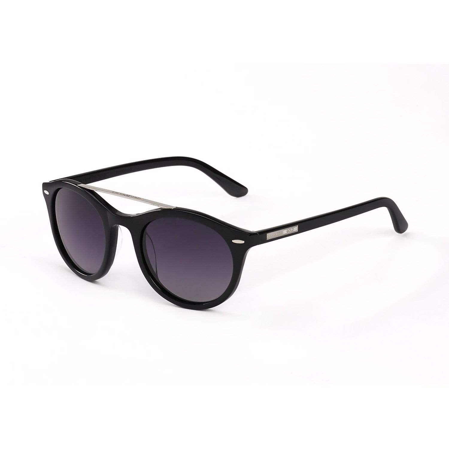 Hang Ten Gold Apparel : Eyewear - Sunglasses Hang Ten Gold GoldSchool-Shiny Black/Gradient Smoke Lens