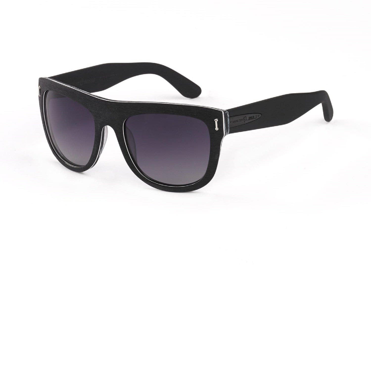 Hang Ten Gold Apparel : Eyewear - Sunglasses Hang Ten Gold Surf Woody-Wood Black/Gradient Smoke Lens